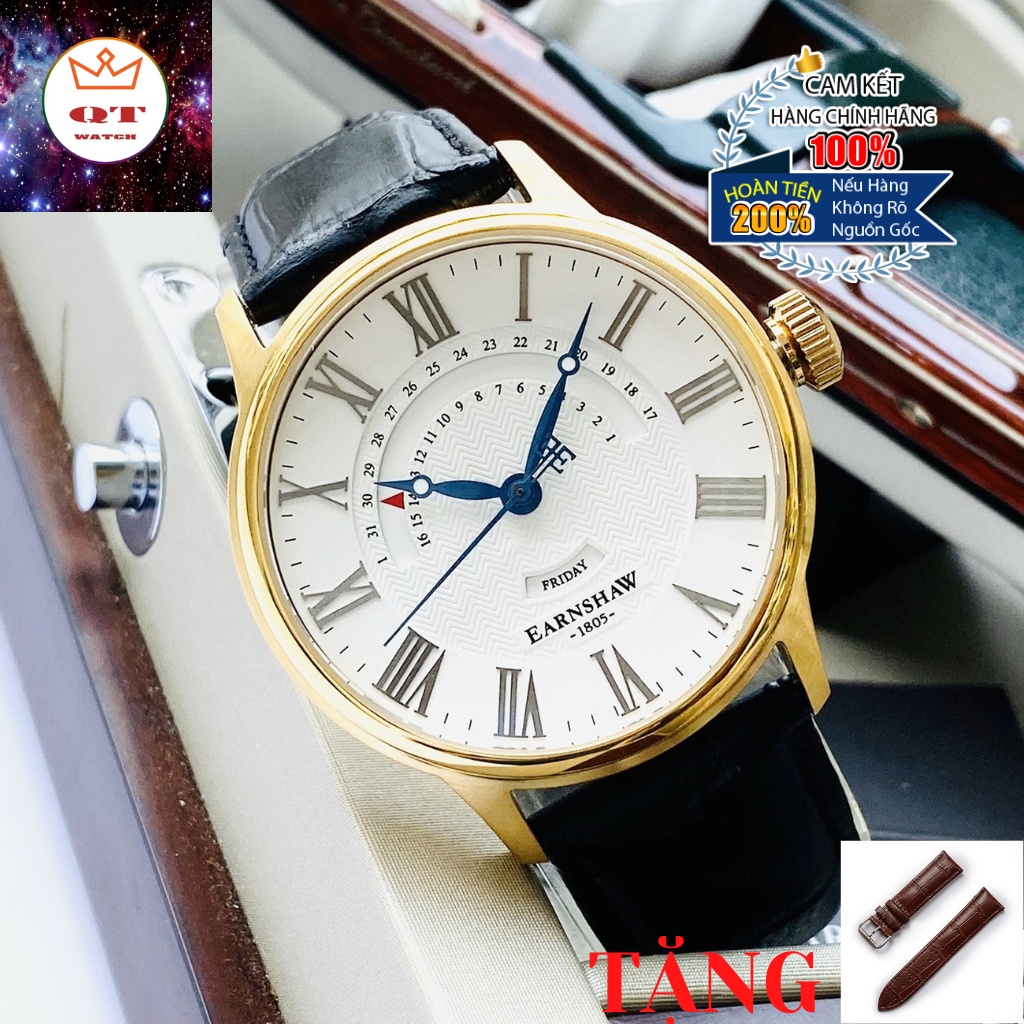 Đồng Hồ Nam THOMAS EARNSHAW ES-8077-03 Chính Hãng Tặng Dây Da Cao Cấp