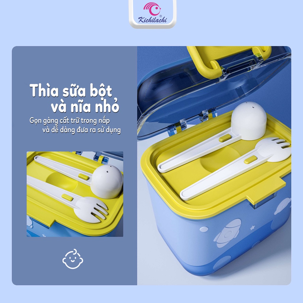 Hộp đựng sữa bột tiện dụng cho bé khi đi chơi, du lịch, sữa bột