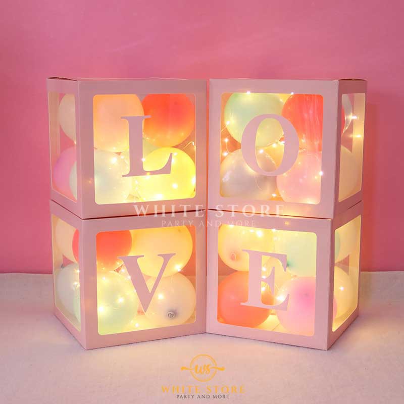 Hộp ĐỰNG BONG BÓNG trong suốt - BALLOON BOX trang trí thôi nôi, sinh nhật và party