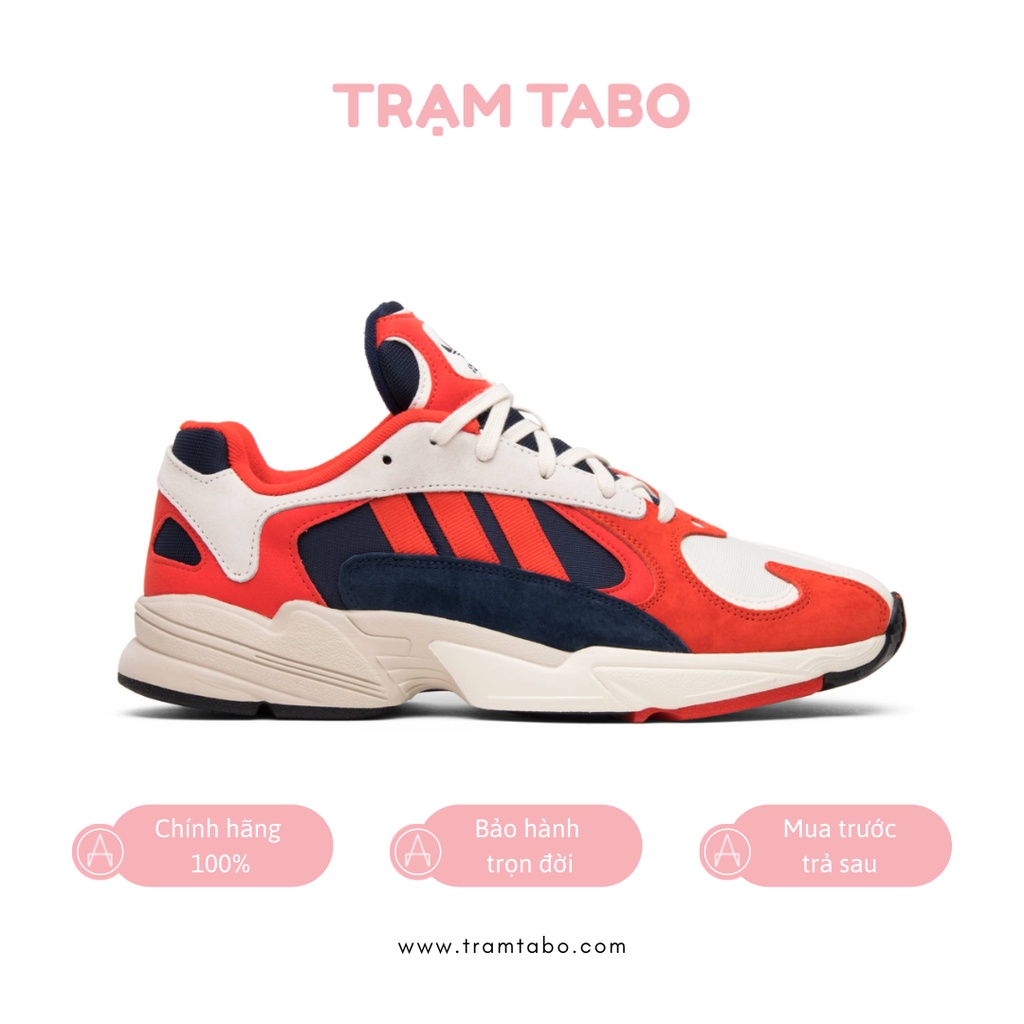 B37615 - GIÀY NAM ADIDAS YUNG-1 WHITE RED -MÀU ĐỎ/TRẮNG