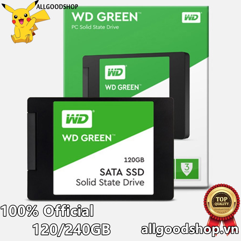 [FREE SHIP]Ổ cứng SSD WD Green 120/240 GB SATA 2.5 inch