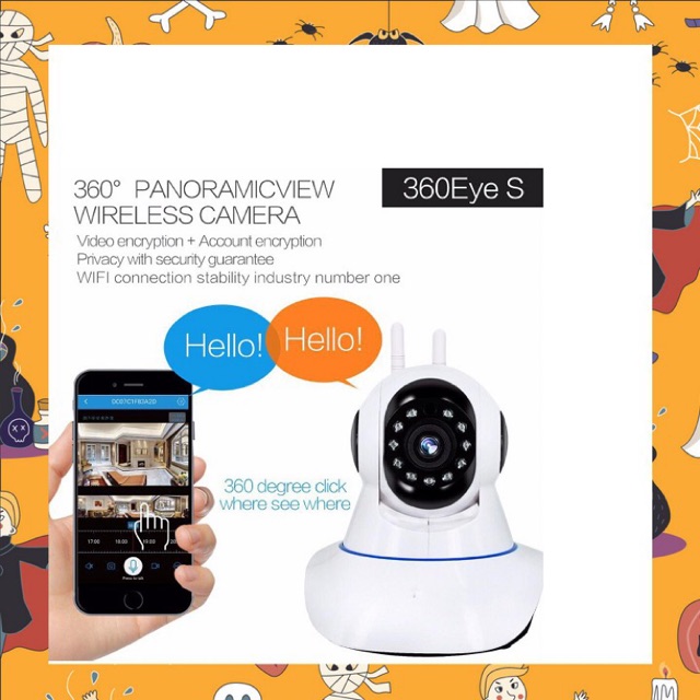 Camera Xoay 360 Độ EC37-S12 Tốc Độ Nhanh Siêu Nét Nhiều Tính Năng Hiện Đại