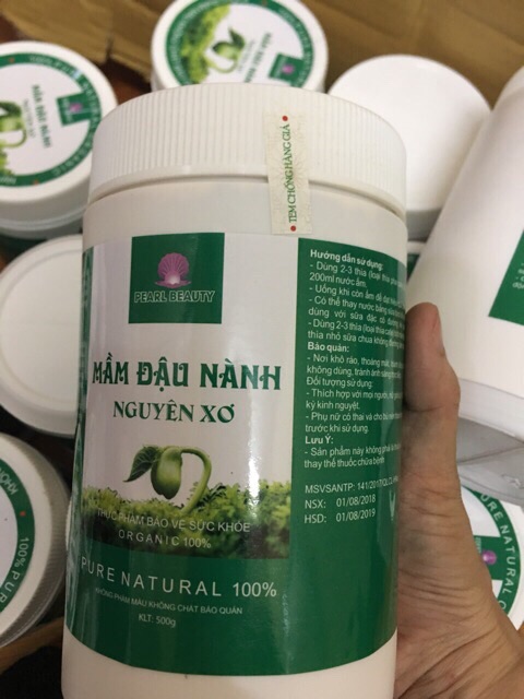 Sỉ 5 hộp mầm đậu nành nguyên sơ có mã vạch bao check