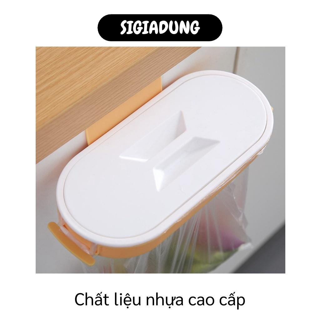 [SGD] Giá Treo Túi Đựng Rác - Khung Treo Túi Đựng Rác Cài Cửa Tủ Có Nắp Đậy Vệ Sinh 8889