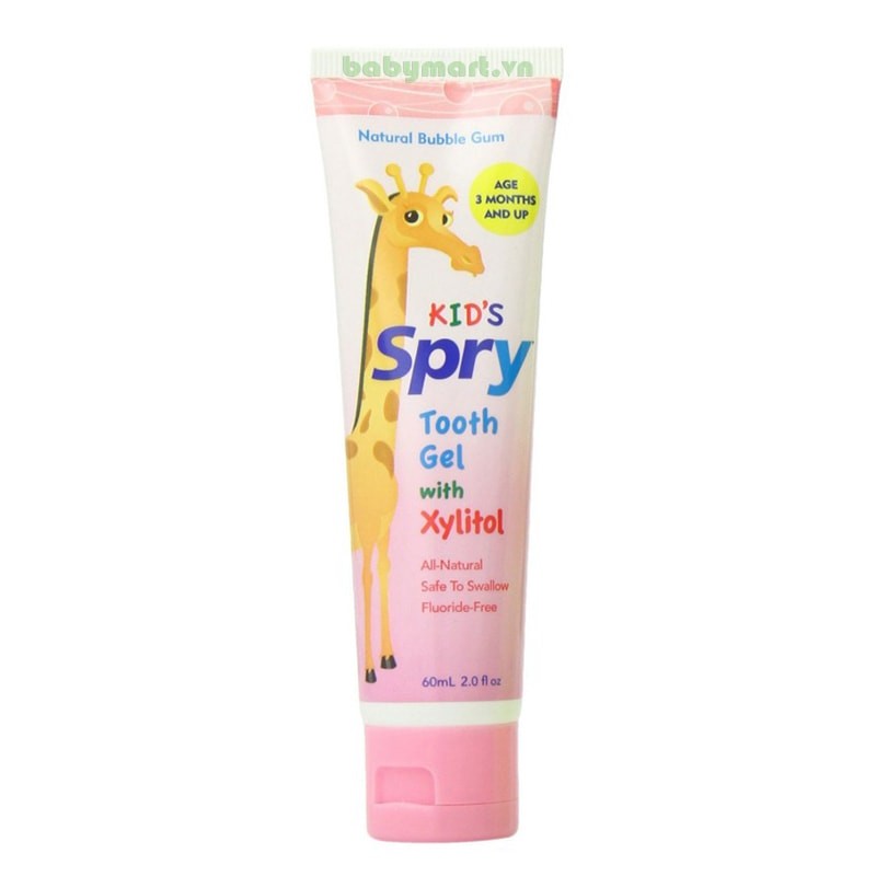 Kem đánh răng Spry Bubble Gum 60ml M072