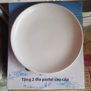 30 cái dĩa sứ màu trắng sữa hàng quà tặng compho