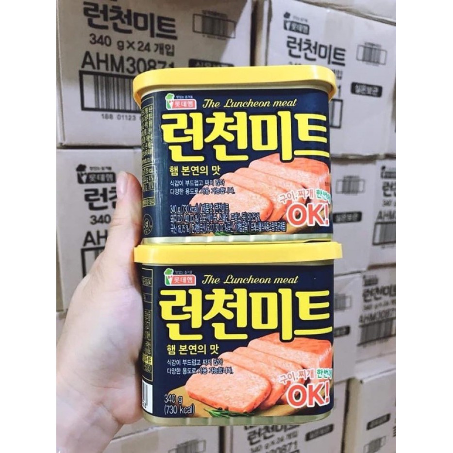 [NẮP VÀNG] Thịt Nguội Spam Hàn Quốc The Luncheon Meat 340G - Thịt Hộp Ham / Thịt Heo Nhập Khẩu Đóng Hộp / Đồ Hộp Ăn Liền