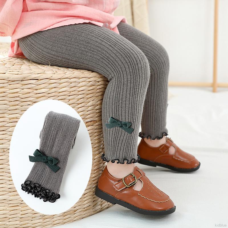 Quần Legging Đính Nơ Xinh Xắn Cho Bé Gái