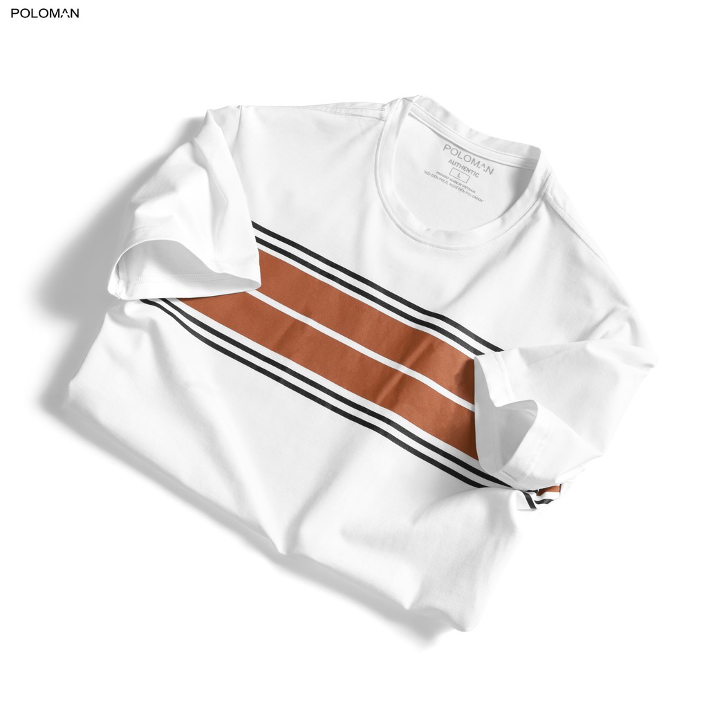 Áo thun nam cổ tròn DORE in họa tiết, chất vải cá sấu Cotton xuất xịn, chuẩn form, năng động-trẻ trung - POLOMAN | BigBuy360 - bigbuy360.vn