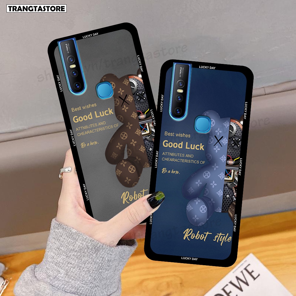 Ốp Vivo V15 / V15 Pro in hình gấu Bearbrick,Mountain,xanh,đen,đỏ giá rẻ
