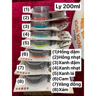 (HÌNH THẬT) Ly gấp gọn 200ml du lịch, chịu nhiệt cao.