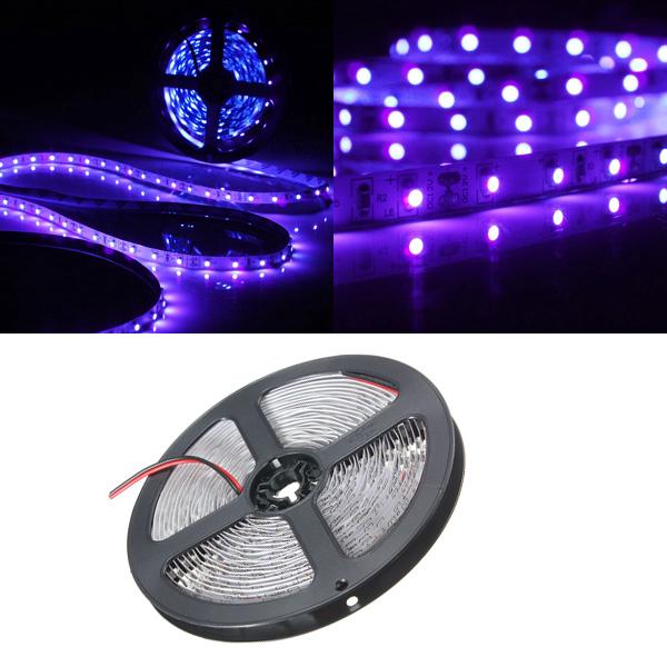 Dây đèn LED UV tử ngoại SMD 3528 không chống thấm nước 0.5/ 1/ 2/ 3/ 4/ 5M dành cho trang trí