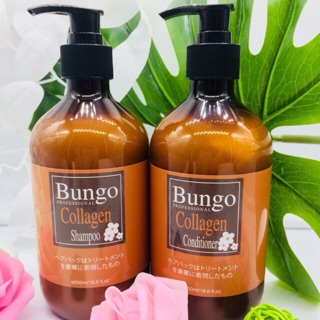 Gội xả Bungo collagen Nhật Bản 500ml