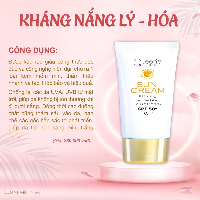 Kem Chống Nắng Queenie Skin