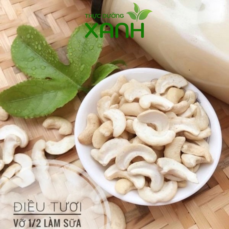 500Gr Hạt Điều Tươi Làm Sữa Loại Vỡ WS, Hạt Điều Sống Bình Phước - Thực Dưỡng Xanh