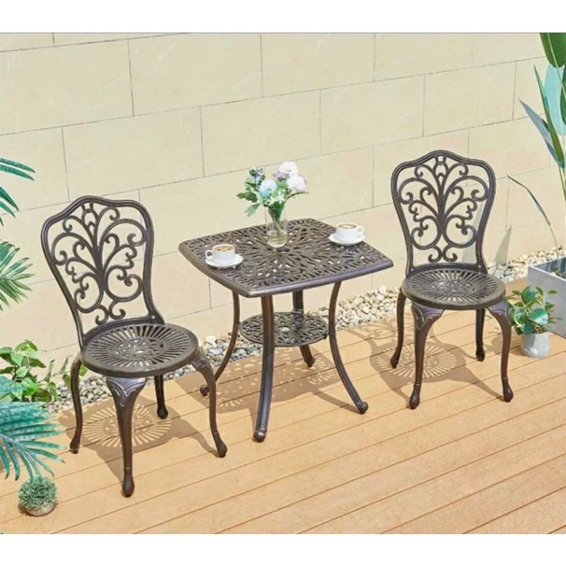 Bộ bàn ghế sân vườn nhôm đúc