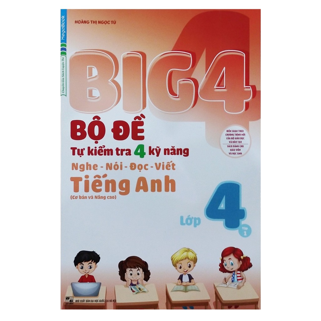Sách - Big 4 bộ đề tự kiểm tra 4 kỹ năng tiếng anh lớp 4 tập 1