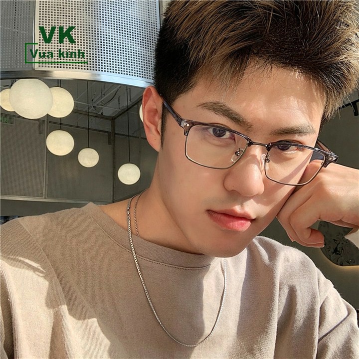 Gọng kính cận vuông tặng kèm mắt cận Seung