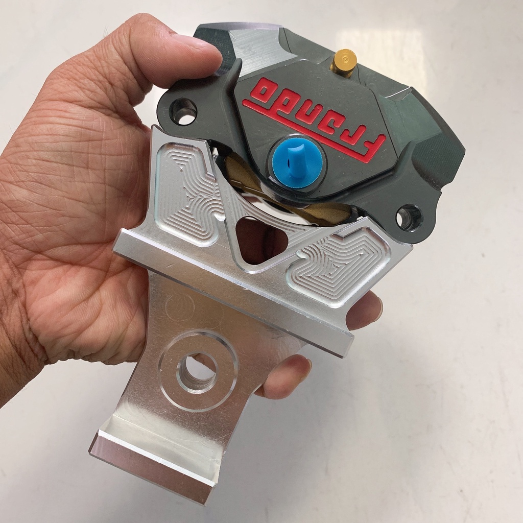 COMBO Heo Dầu #FRANDO Màu Xám Chuột Heo Dầu Sau Kèm Pát Sau CNC gắn Exciter Ex135/150 đi đĩa size Zin 200mm - CÓ BÁN LẺ