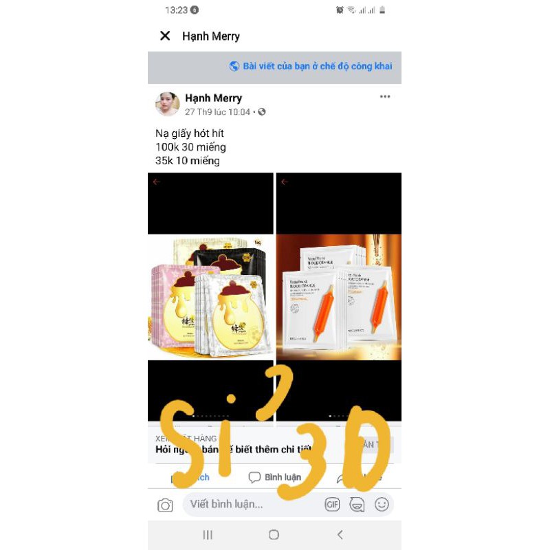 mp shop hanh merry gửi HÀ  tran