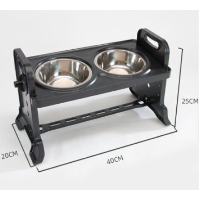 Bộ Chén Ăn Cho Chó Mèo Lắp Ghép Có Bệ Đỡ