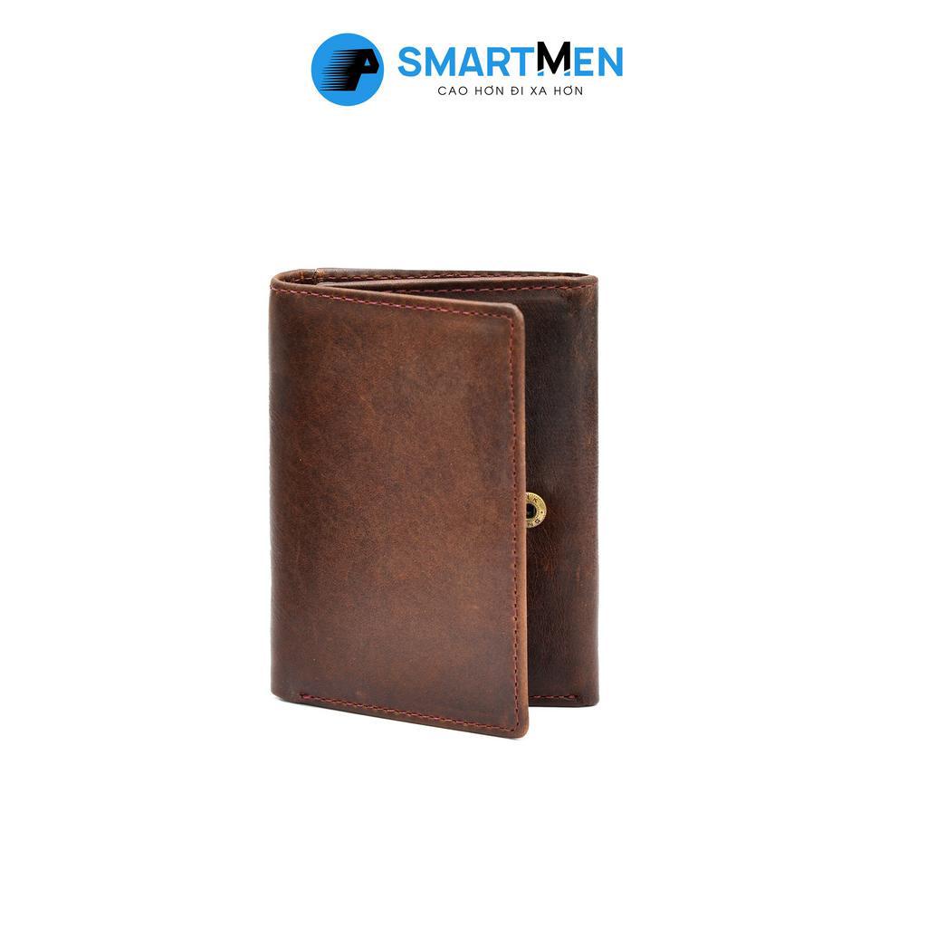 Ví gấp cầm tay SMARTMEN màu nâu VD-14