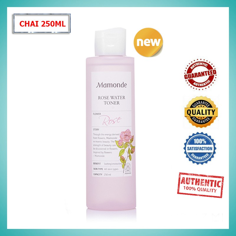 TONER MAMONDE CHIẾT XUẤT HOA HỒNG 250ML