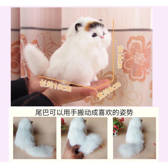 Búp Bê Hình Chú Mèo Dễ Thương Dùng Làm Quà Tặng Sinh Nhật Cho Bé