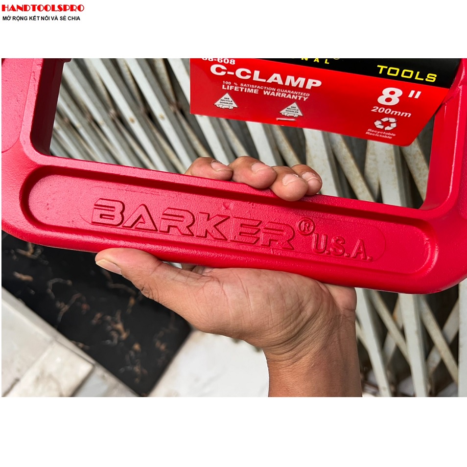 Cảo chữ C siêu cứng từ 2 inch ----12 inch BARKER USA 68-608
