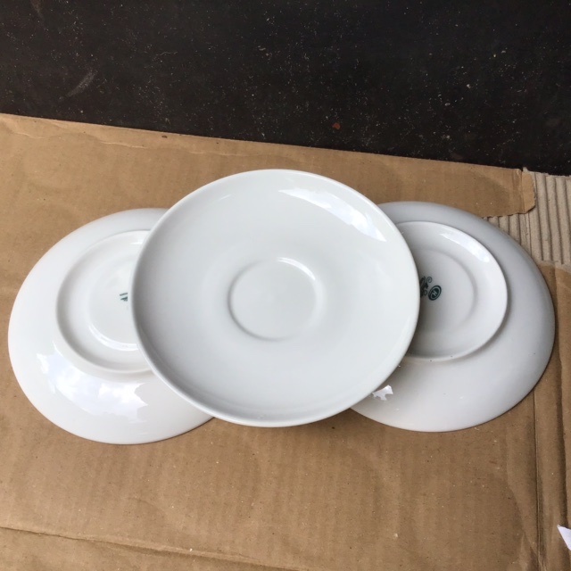 Combo 3 dĩa sứ trắng cao cấp Minh Châu  6 inch