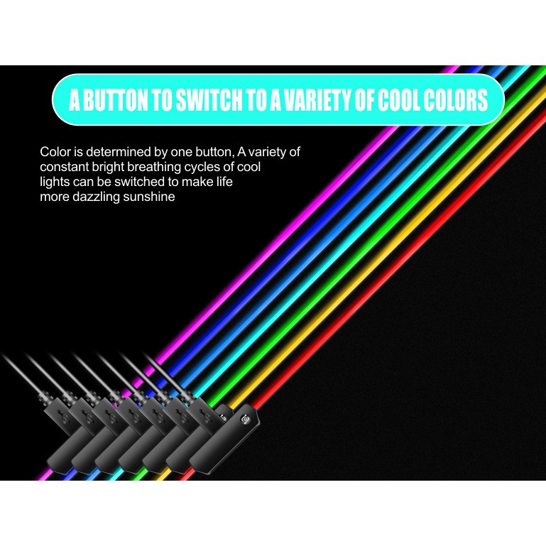 Lót Chuột RGB - Mouse pad RGB - 80x30x0.4cm - 30 NGÀY ĐỔI TRẢ MIỄN PHÍ