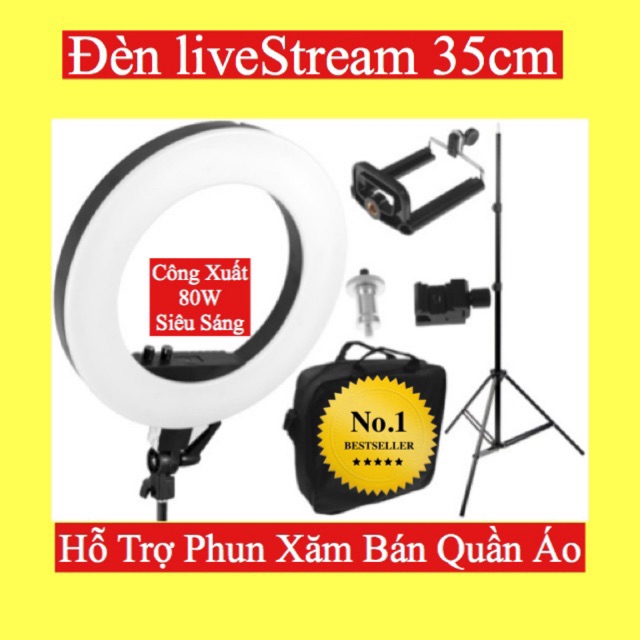 Đèn Make Up, Đèn Live Stream, Chụp Hình, Phun Xăm Size Đèn 35mm Bảo Hành 6 Tháng