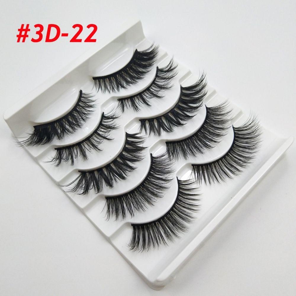 MAXG Set 5 / 10 Cặp Lông Mi Giả 3D Thời Trang Dành Cho Nữ