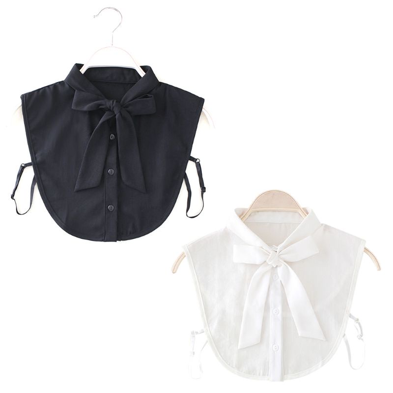 Cổ Áo Sơ Mi Giả Cà Vạt Có Thể Tháo Rời Phong Cách Vintage Mới Cho Nữ