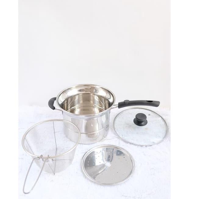 Mới nhất..... Bộ nồi chiên bằng thép không gỉ 304 Hàn Quốc 3 trong 1 22