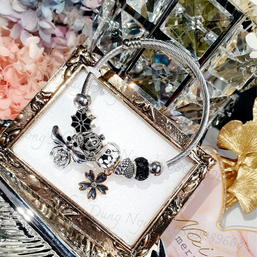 Charm Bạc Thái 🖤FREESHIP🖤 Đen Huyền Bí