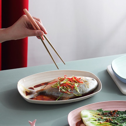 Đĩa Đựng Thức Ăn Hình Cá Nhiều Màu Sắc