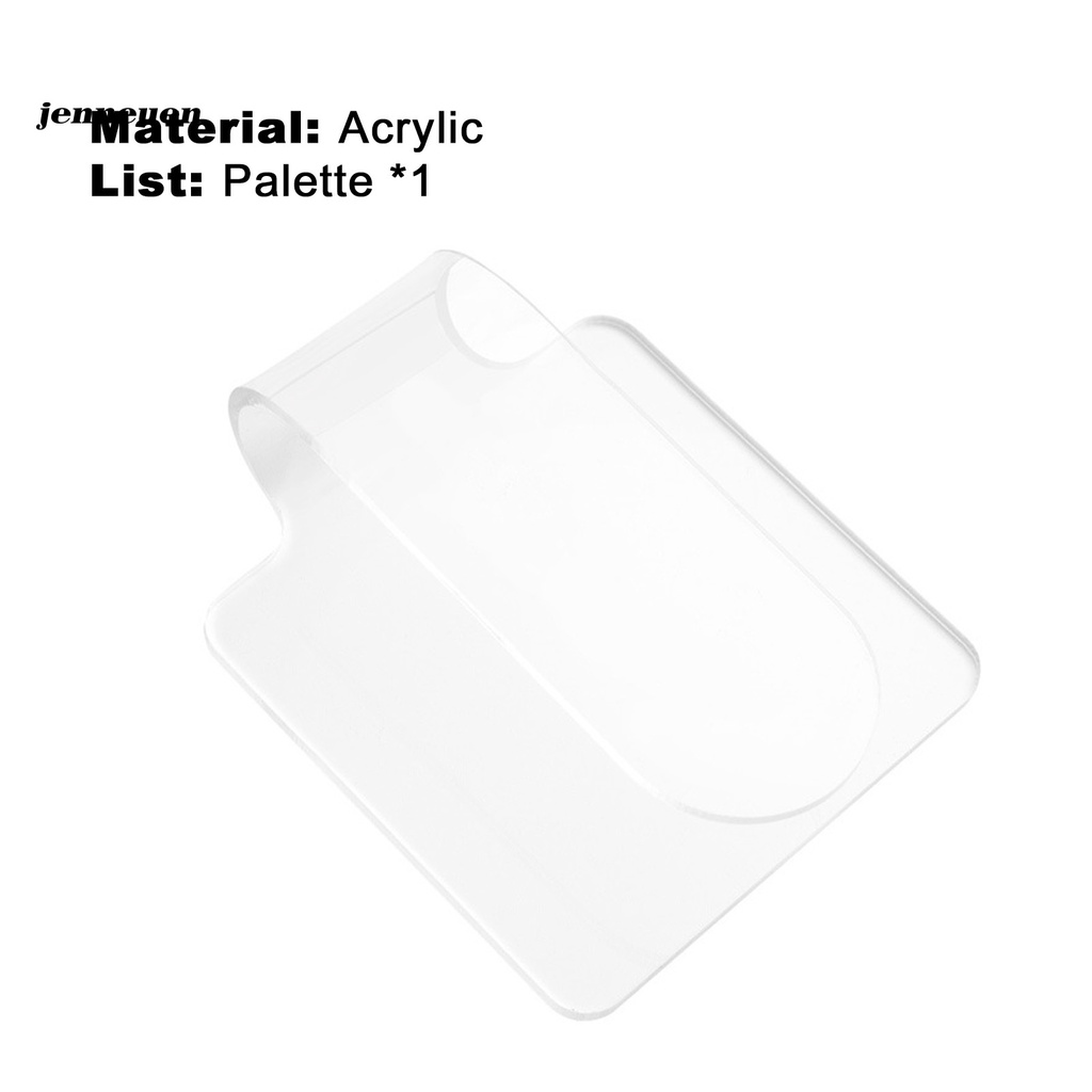 [Hàng mới về] Bảng trộn màu gel sơn móng tay bằng acrylic trong suốt mini nhỏ gọn cho trang điểm làm đẹp