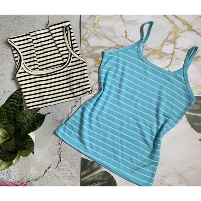 ÁO THUN SỌC 2 DÂY NỮ