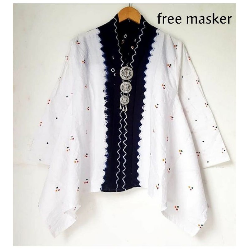 Áo kiểu tay dài vải Cotton thiết kế trẻ trung cá tính