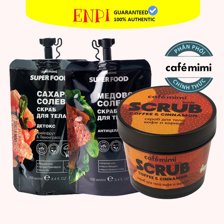 Tẩy da chết cơ thể Cafe Mimi Body Scrub | WebRaoVat - webraovat.net.vn