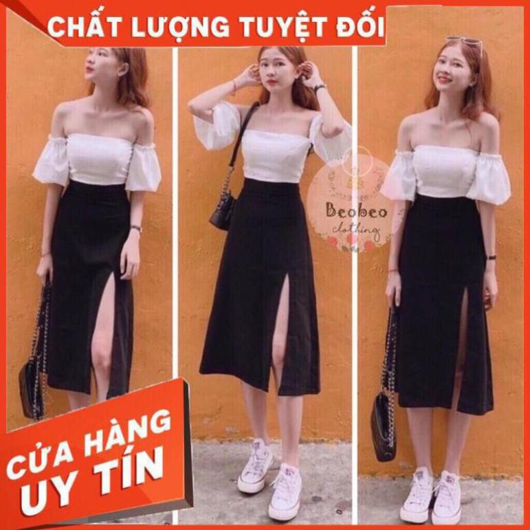 váy xẻ tà umi, có lót trong | BigBuy360 - bigbuy360.vn
