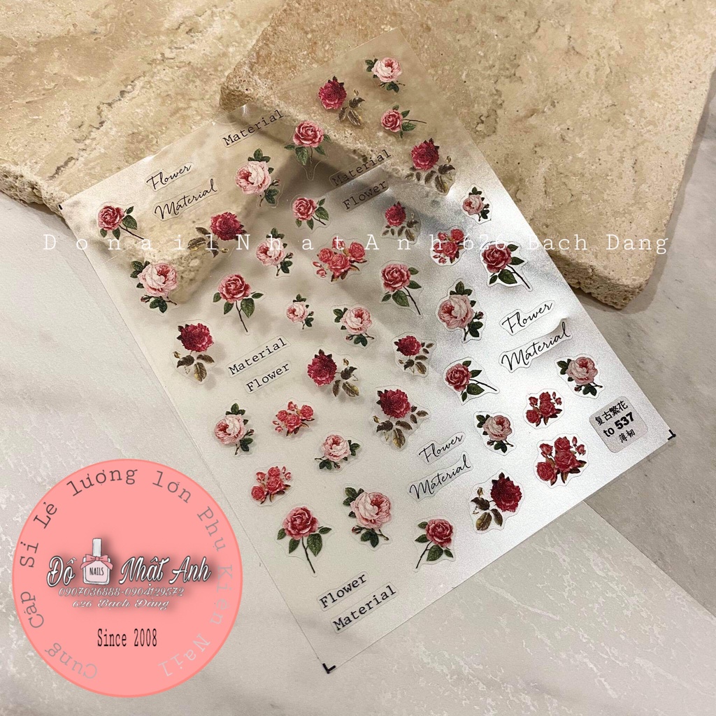 Sticker lụa 5d các hình