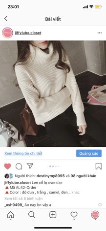 [ORDER] Ái len cổ lọ