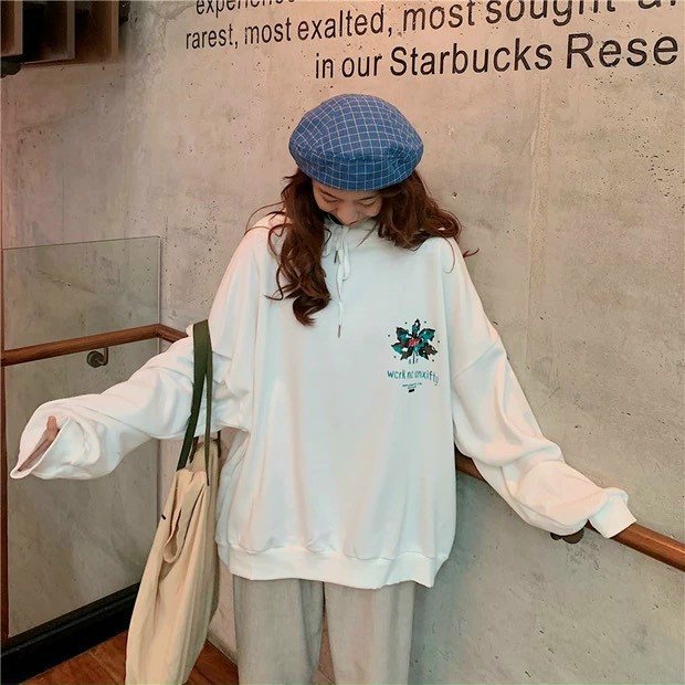 Áo Hoodie Chiếc Lá Kèm Chữ WCRK NC ANXIFTY SUMMERSWEATER.OFFICIAL | BigBuy360 - bigbuy360.vn