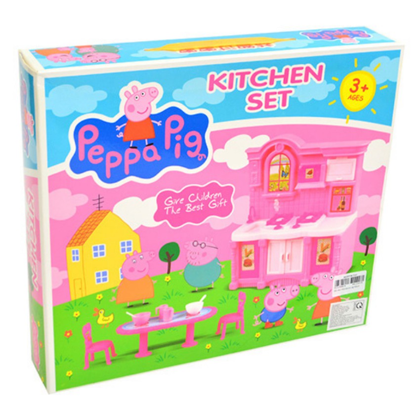 Đồ Chơi Tủ Bếp Heo Peppa Pig và Những Người Bạn Giúp Bé Nhận Biết Các Đồ Dùng, Học Cách Chăm Sóc Gia Đình