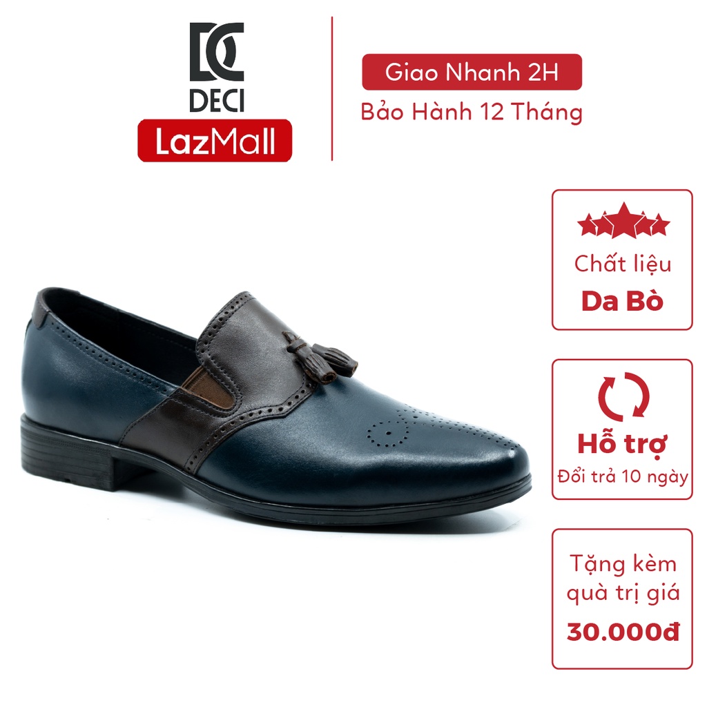 Giày tây nam loafer nhập khẩu DECI NAVY 01 phong cách công sở thumbnail