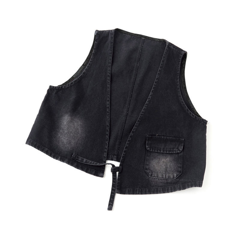 Áo khoác Denim không tay dáng rộng thời trang dành cho nữ | BigBuy360 - bigbuy360.vn