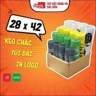Túi gói hàng in thank you 28x42 TUIGOIHANGVN cuộn 100 cái - in logo, in thương hiệu theo yêu cầu