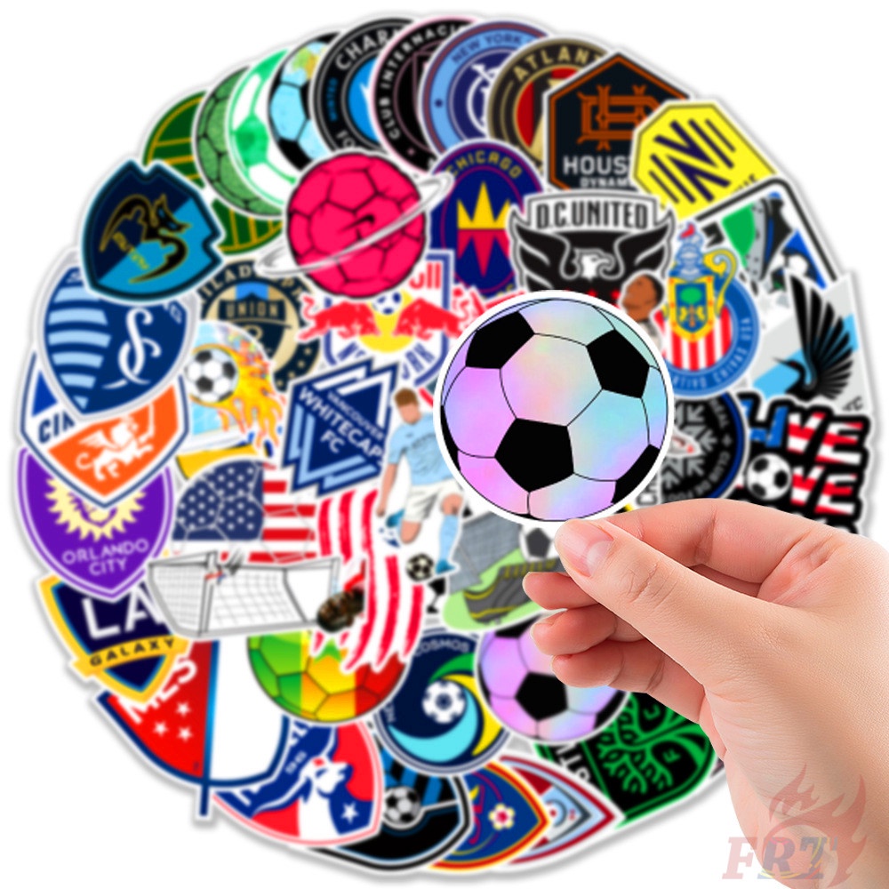 ❉ Miếng Dán Trang Trí Bóng Đá Dòng Mls Series 01 Major League ❉ Bộ 50 Miếng Dán Chống Thấm Nước Thời Trang